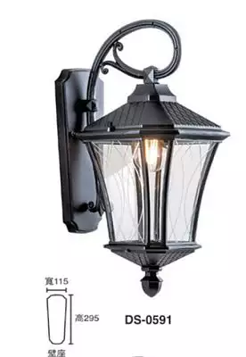 古典輕奢風戶外造型壁燈